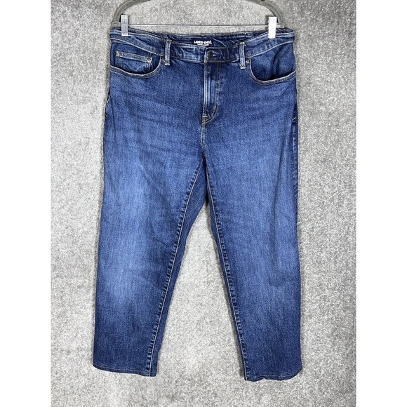 Lands End Square Rigger Comfort Waist Traditional Fit Jeans Mens Size 35x28 Blue - Picture 1 of 14